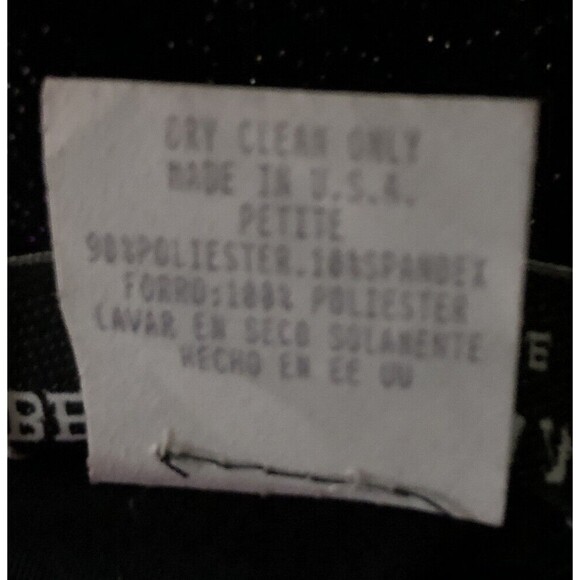 VTG Cheongsam Qipao Gown Womens Sz 4P Black Velvet Sparkle Mandarin Maxi Dress - Picture 15 of 15